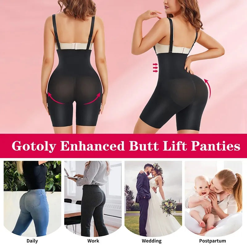 Women's Hip Lifting And Waist-slimming Girdle Belly Pants Plus Size