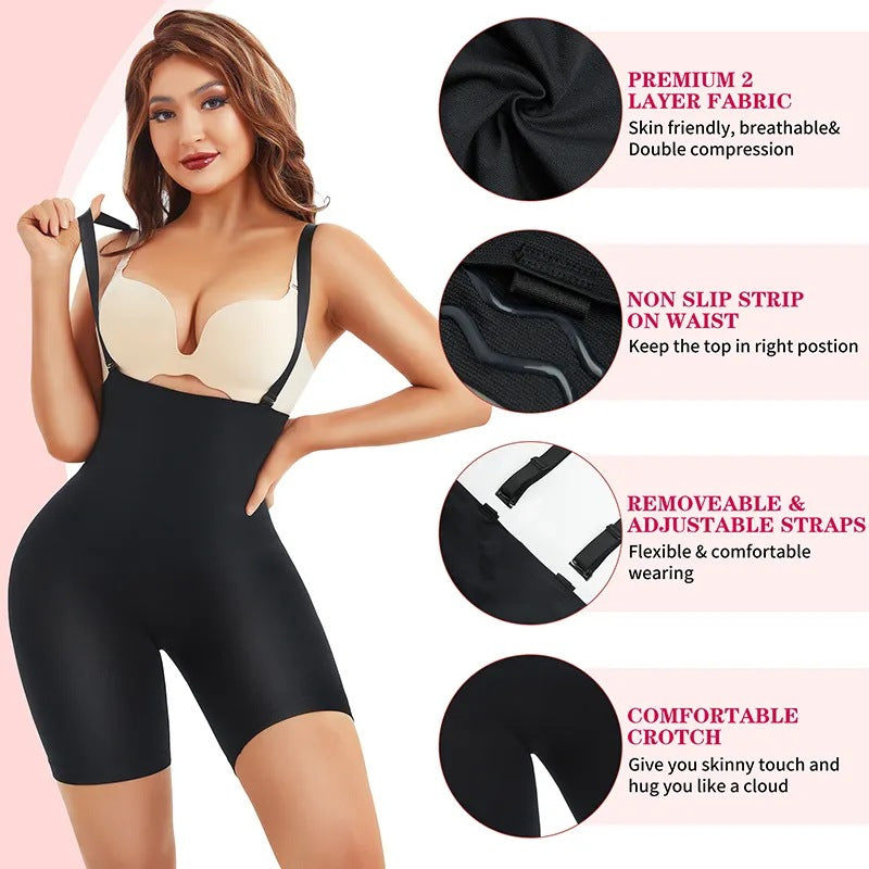 Women's Hip Lifting And Waist-slimming Girdle Belly Pants Plus Size