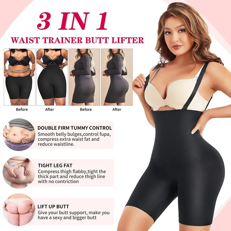 Women's Hip Lifting And Waist-slimming Girdle Belly Pants Plus Size