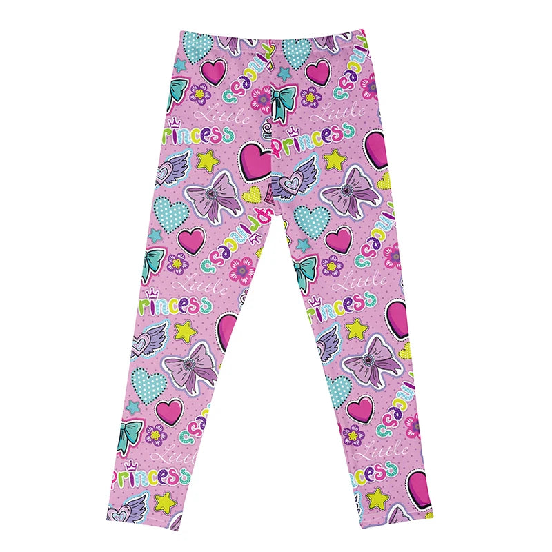Girls Leggings Spring Summer Cartoon Bat Pumpkin Print Skinny Pants Girls Pencil Pants Kids Trousers Children Halloween Clothes