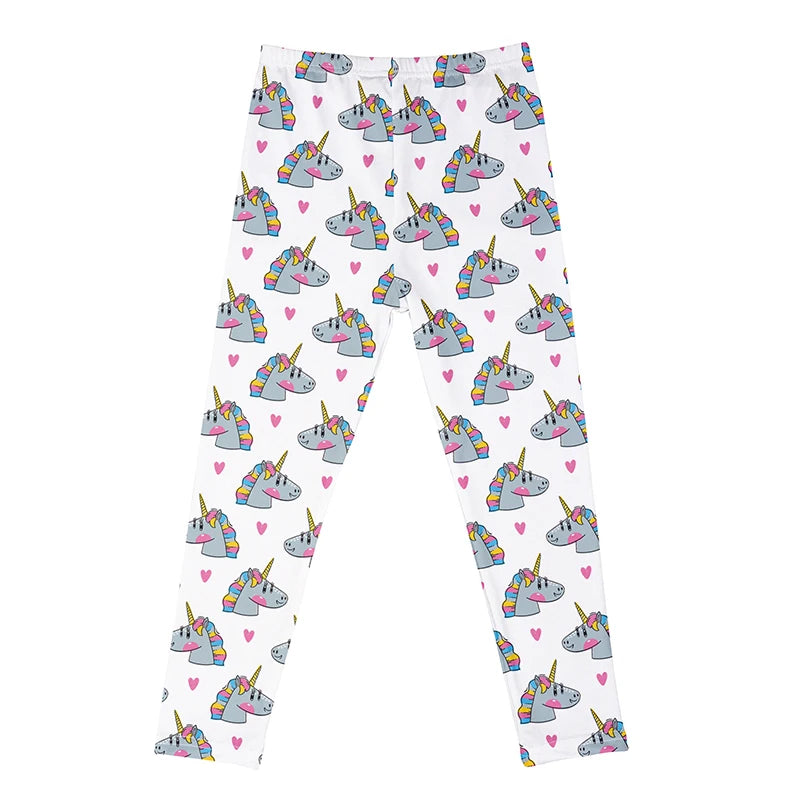 Girls Leggings Spring Summer Cartoon Bat Pumpkin Print Skinny Pants Girls Pencil Pants Kids Trousers Children Halloween Clothes