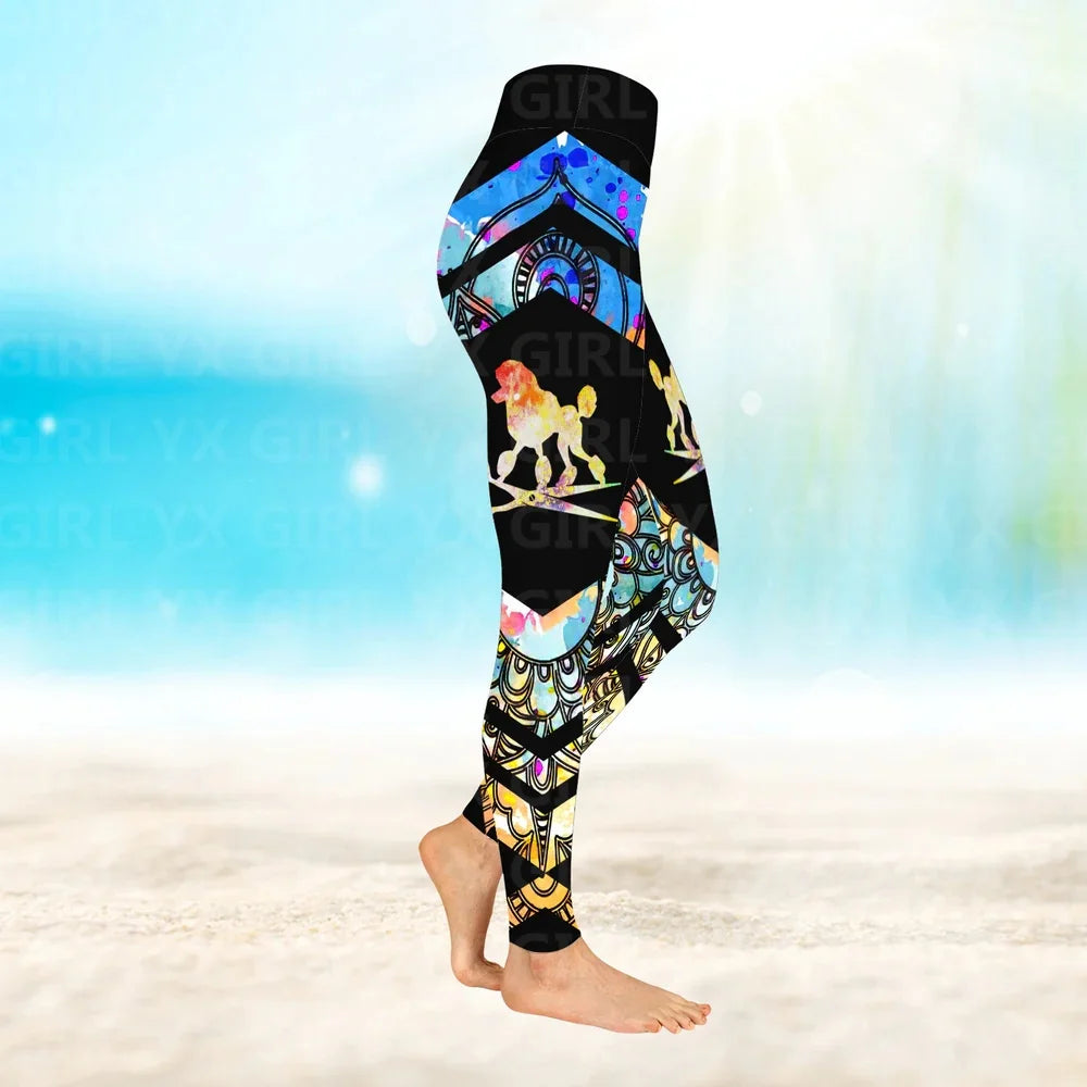 Dog Groomer Pet Groomer Salon Pet Bling Bling 3D Legging All Over 3D Printed Legging For Women